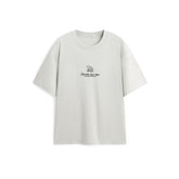 Men's Printed T-Shirt with Patch Embroidery